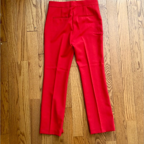 Ann Taylor RARE Skinny Flare with Vent Hem Red Trouser Pant Women’s Size 8 - Picture 11 of 13